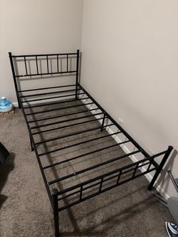 Black Metal Twin Bed Frame