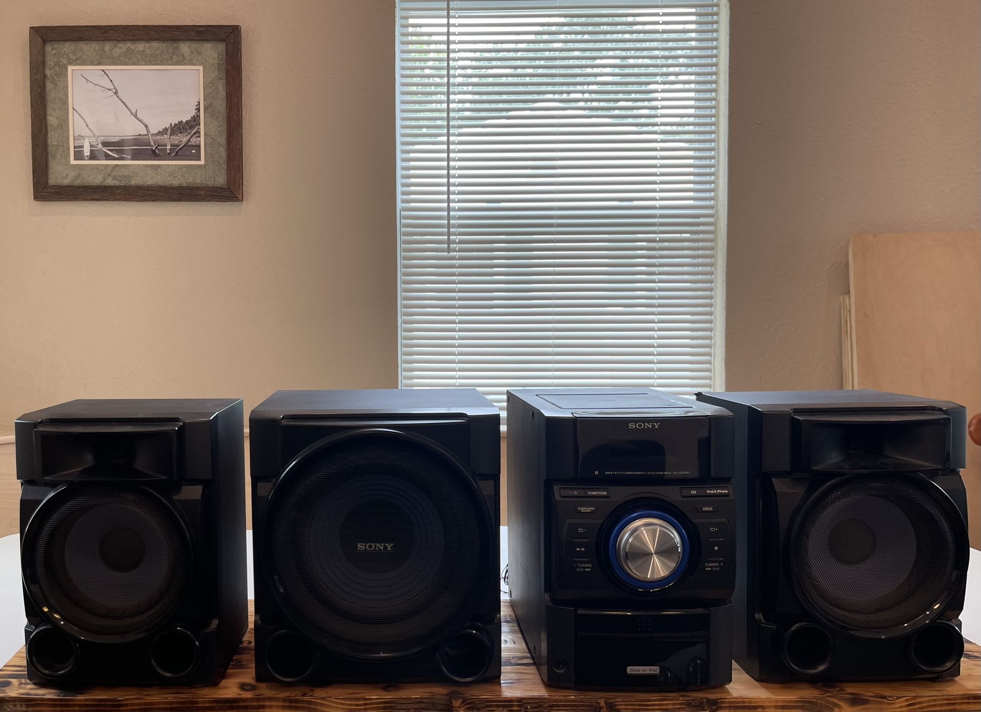 Sony Home Speaker System w/ Subwoofer and Bluetooth Adapter