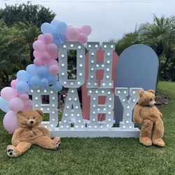 OH BABY Metal Marquee Sign