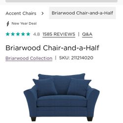 Blue Oversized Chair 