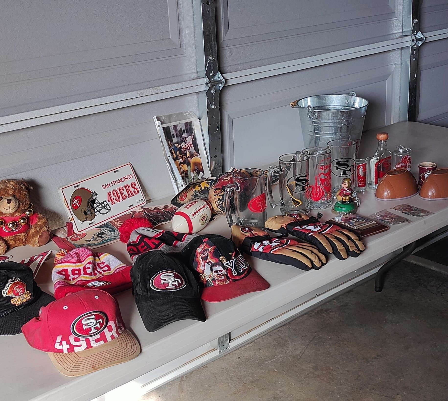 49ers Fan Souvenirs and Clothing ($60 for all) sold together