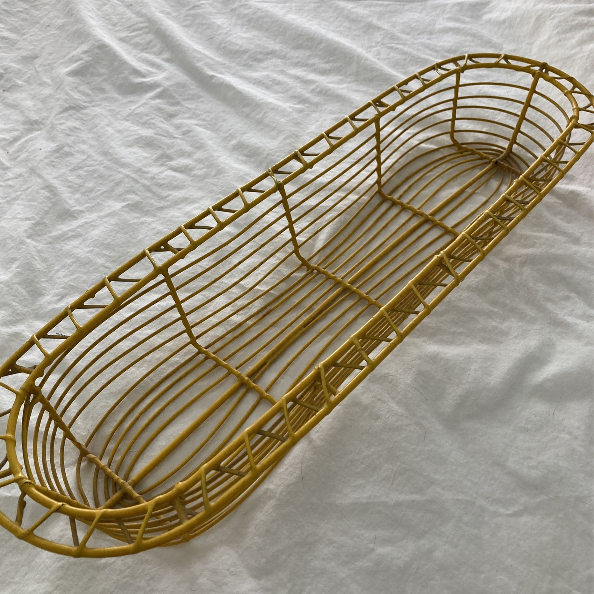 Yellow Wired Basket