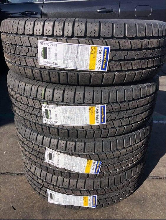 265/70r17 Goodyear Wrangler SR-A Set of New Tires Set de Llantas Nuevas for  Sale in Long Beach, CA - OfferUp