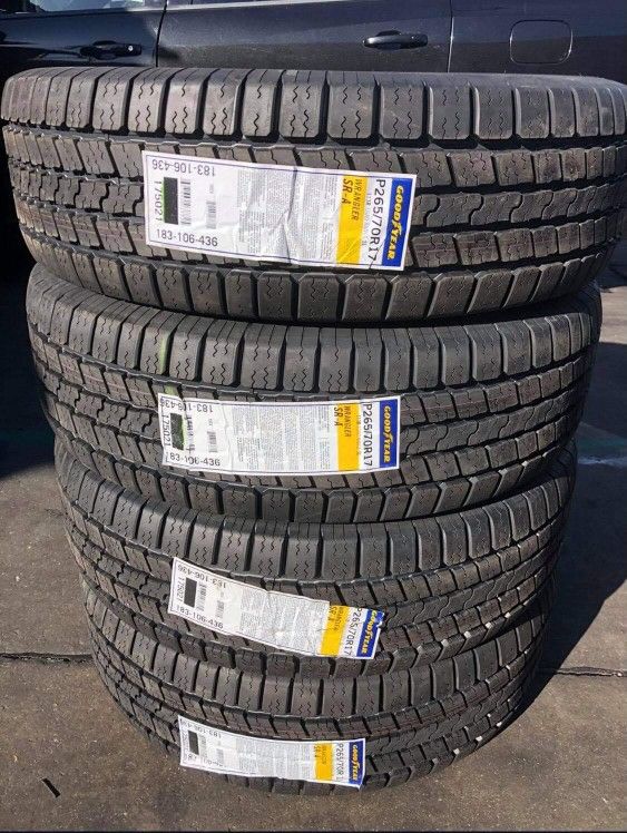 265/70r17 Goodyear Wrangler SR-A Set of New Tires Set de Llantas Nuevas for Sale in Long Beach, CA - OfferUp 265/70r17 Goodyear Wrangler SR-A Set of New Tires Set de Llantas Nuevas for Sale in Long Beach, CA - OfferUp