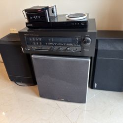 Bose 301 , Nakamichi receiver And Polk Sub