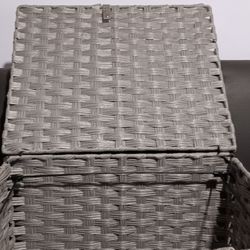 GREY FILING CABINET USED, FOR FILES ROLLS HAS TWO LOCKS ON WHEELS  