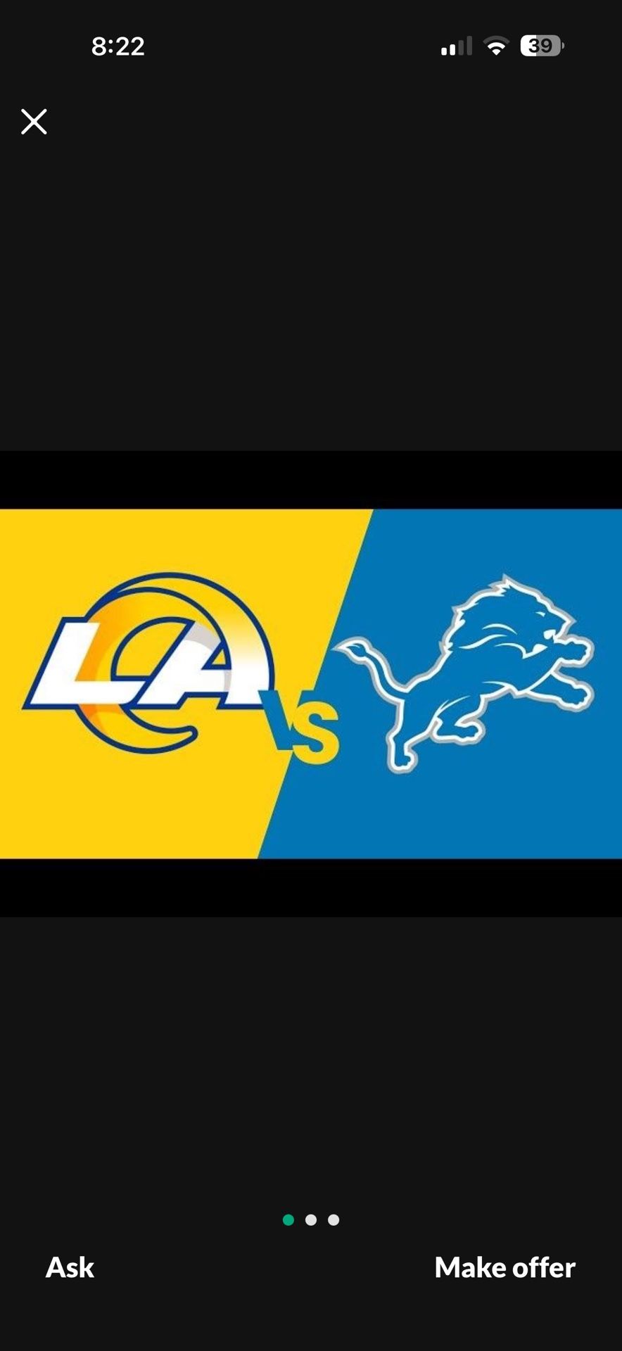 Los Angeles Rams vs Detroit Lions!!!