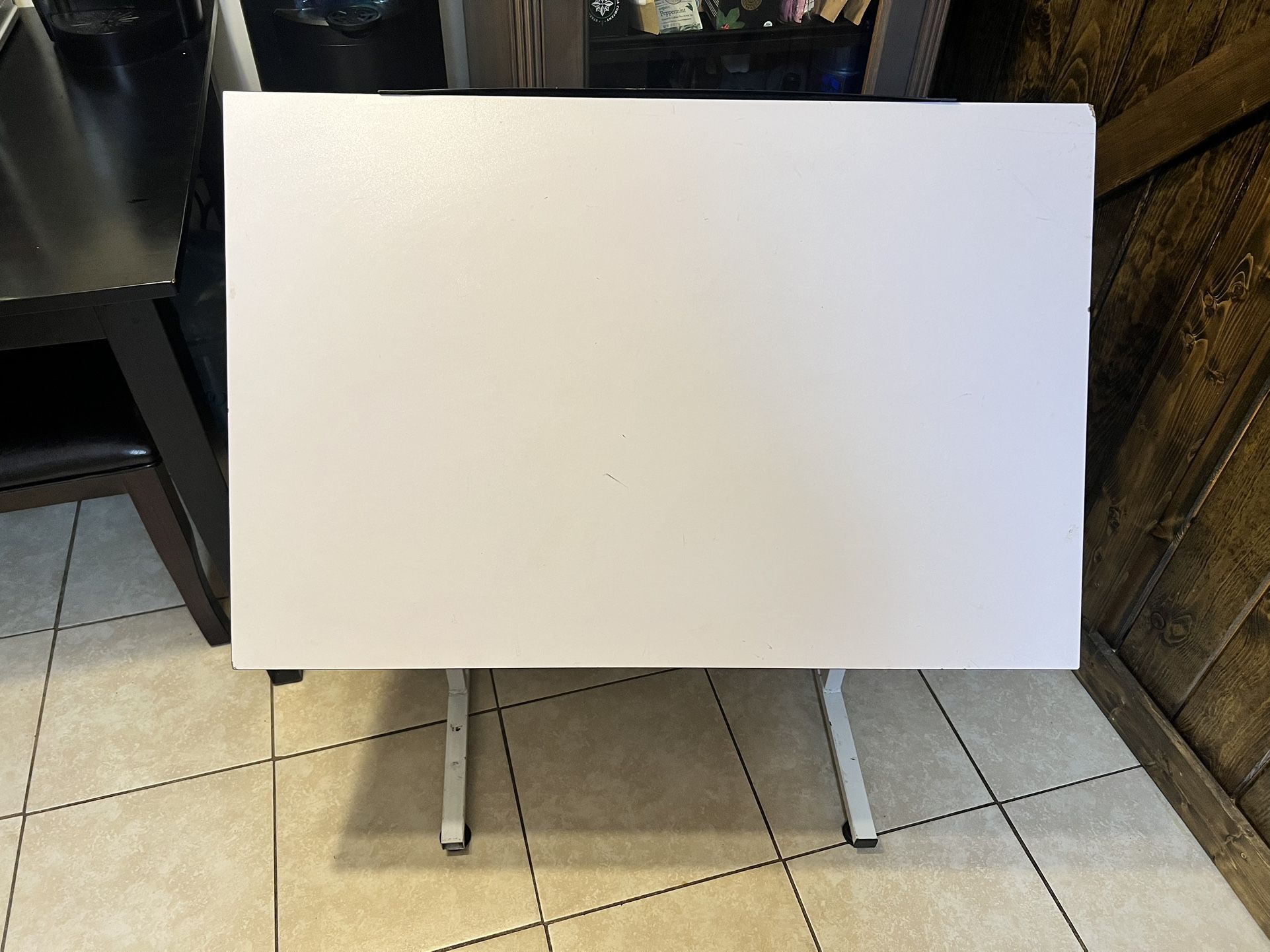 White Adjustable Drafting Table – Clean, Tilt-Top – $50 OBO