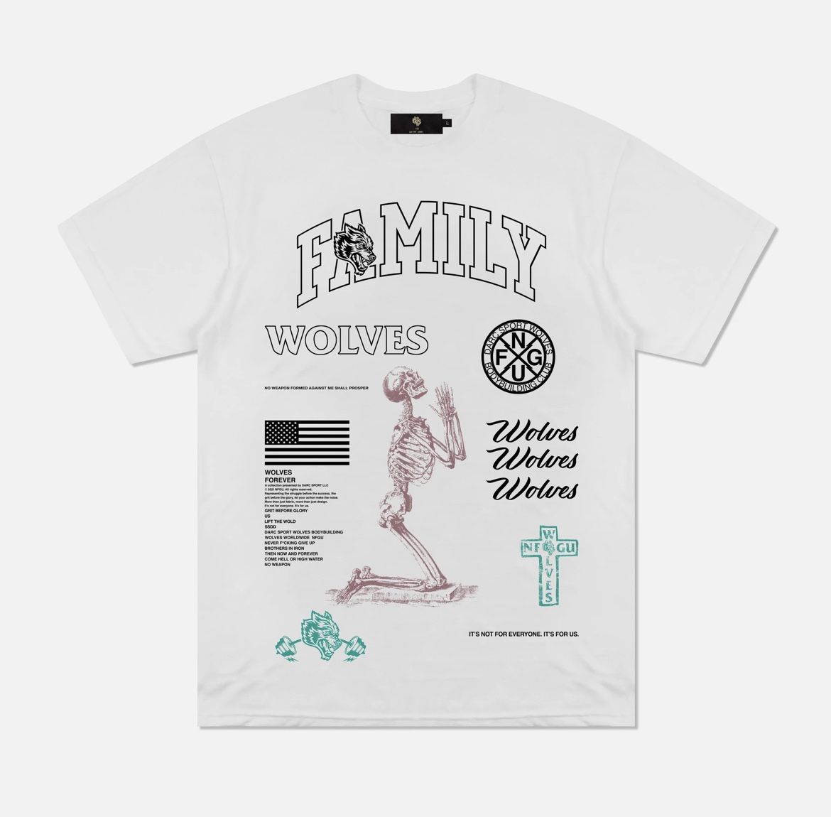 Darc Sport - All Glory Oversized Tee in White for Sale in La Habra