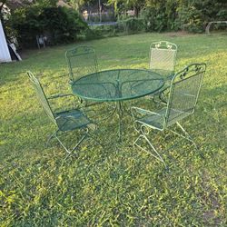 Wrought Iron Patio Set 