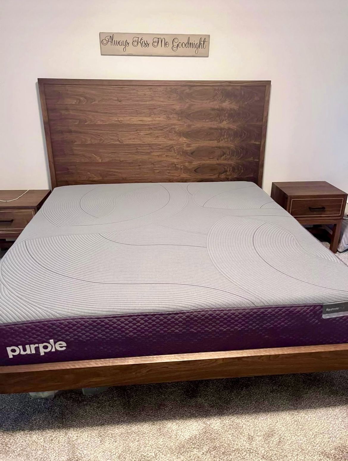 Purple Restore Plus Soft Hybrid King Mattress - Like New