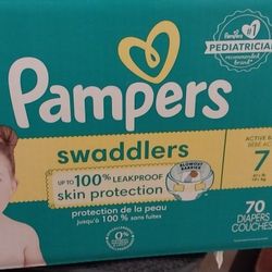 Pampers Swaddlers Size 7 $37 