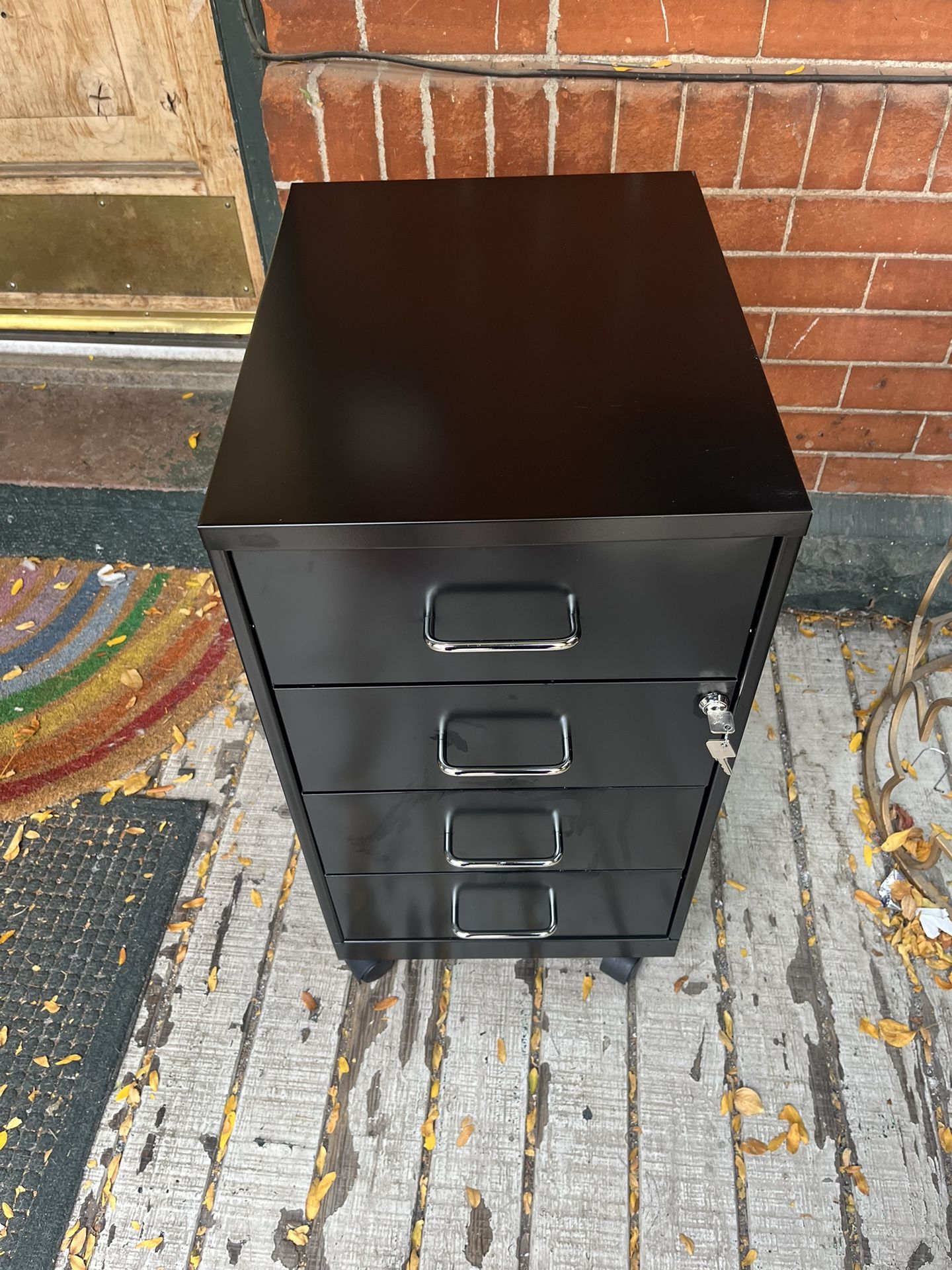 Space Solutions 4 Drawer Locking Mobile Organizer with Key - Brand New