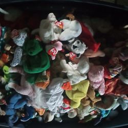 1300 Beanie Babies A lot Original Some Listed At 8,000 All With Tags In Mint Condition 