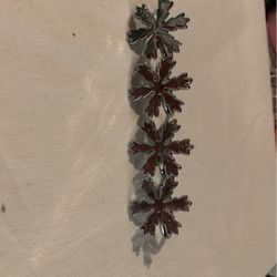 Set Of 4 Christmas Snow Flakes Napkin Ring
