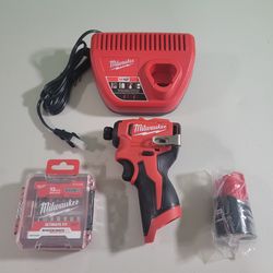 Milwaukee 3450-20 M12 12 Volt 1/4" Hex Subcompact Brushless Hex Impact Driver