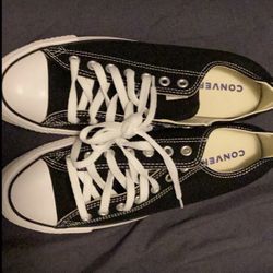 Convers Men 9.5 M9166 Black Brown Bottom White Sole 