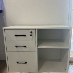 Small White Dresser Cabinet - Like New