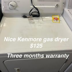 Nice Kenmore Gas Dryer 