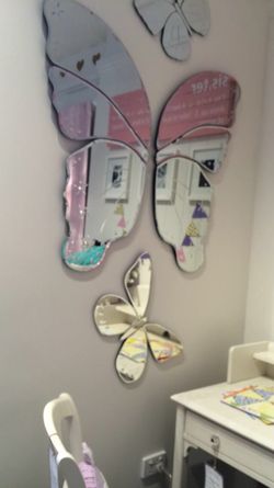 Pottery barn butterfly mirrors