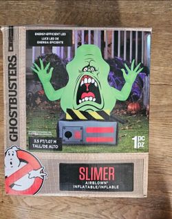 Ghostbusters Slimer Inflatable in trap