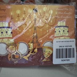 Disney Pin - Beauty And The beast 4 Pin Set