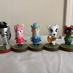 Chibi Robo Animal Crossing Amiibo Lot - 5 Figures