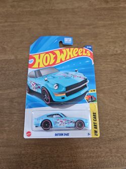Hot Wheels Datsun 240Z HW Art Cars Series #4/10 Blue Diecast 1:64 Scale