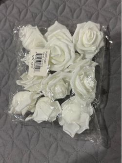 White roses for docoration