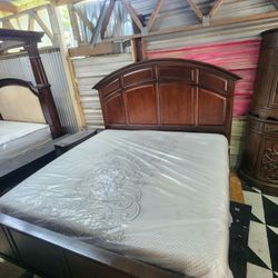 Cama King Con Colchones 