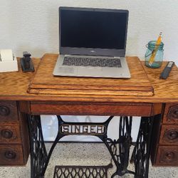 Small Singer Desk Refinished