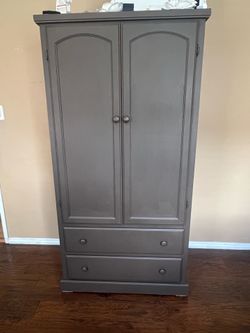 Wood wardrobe