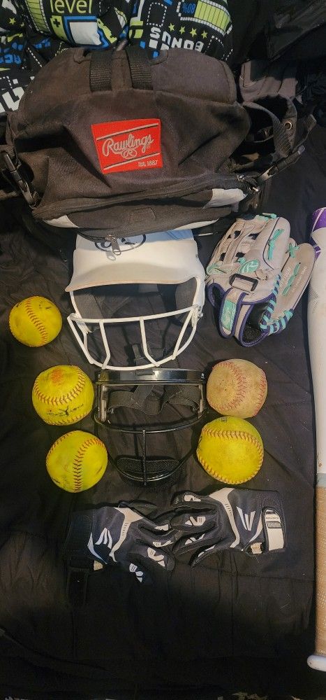 Girl Softball Equipment