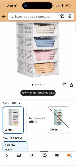 Closet organizers