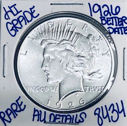 1926 SILVER PEACE DOLLAR