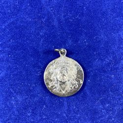 Jesus Charm with El Santo Inscription 