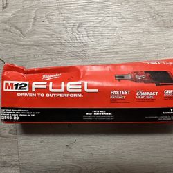 Milwaukee M12 FUEL 12V Lithium-Ion Brushless Cordless High Speed 1/4 in. Ratchet (Tool-Only)