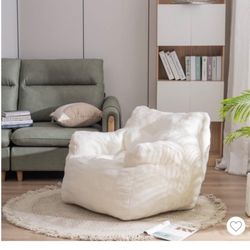 Bean bag chair white brand new