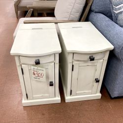 New Set (2) Storage End Tables