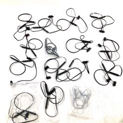 FOR PARTS LOT OF 15 Beats Flex Wireless Bluetooth Earbuds Earphones - Black/Whit