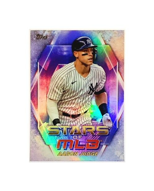 AARON JUDGE REFRACTOR FOIL "STARS OF MLB" 2023 TOPPS #SMLB-13, YANKEES MVP!