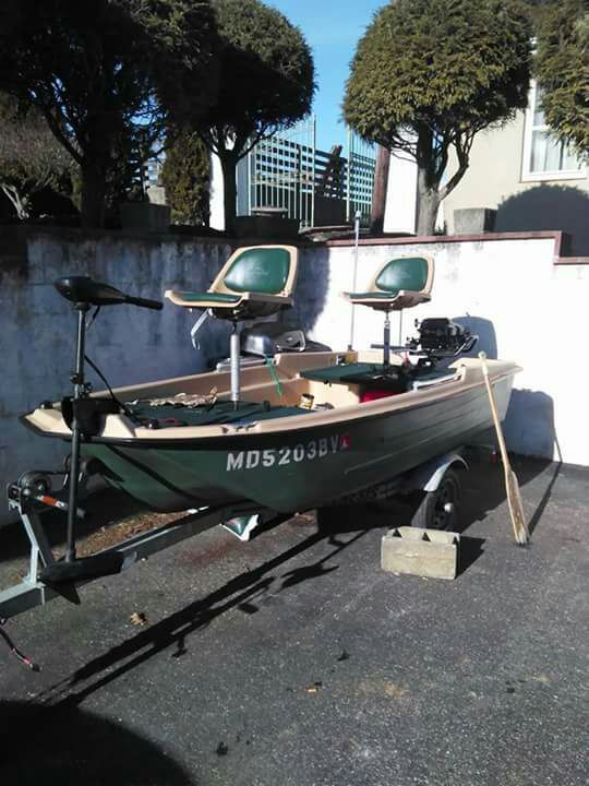 13 ft Sun dolphin Pro 120 bass boat