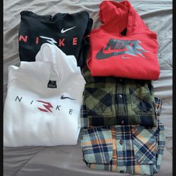 Boys Size 8/10 Hoodies And 2 Long Sleeve Shirts 