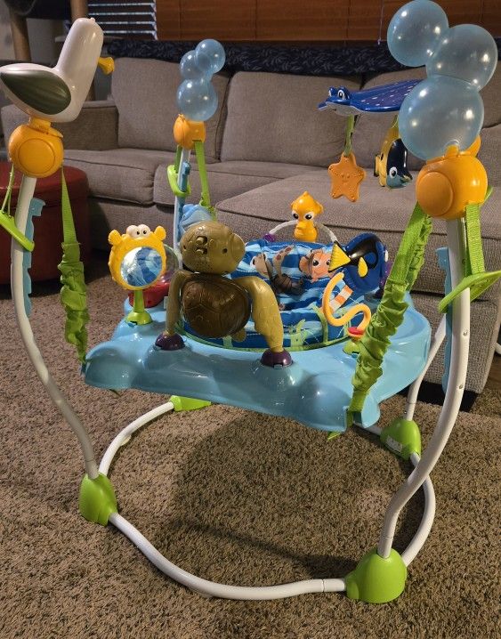 Bright Starts Disney Baby Finding Nemo Sea of Activities Baby Activity Center Jumper