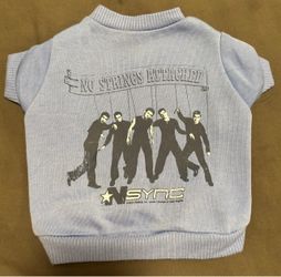 Small dog blue *NSYNC  dog shirt