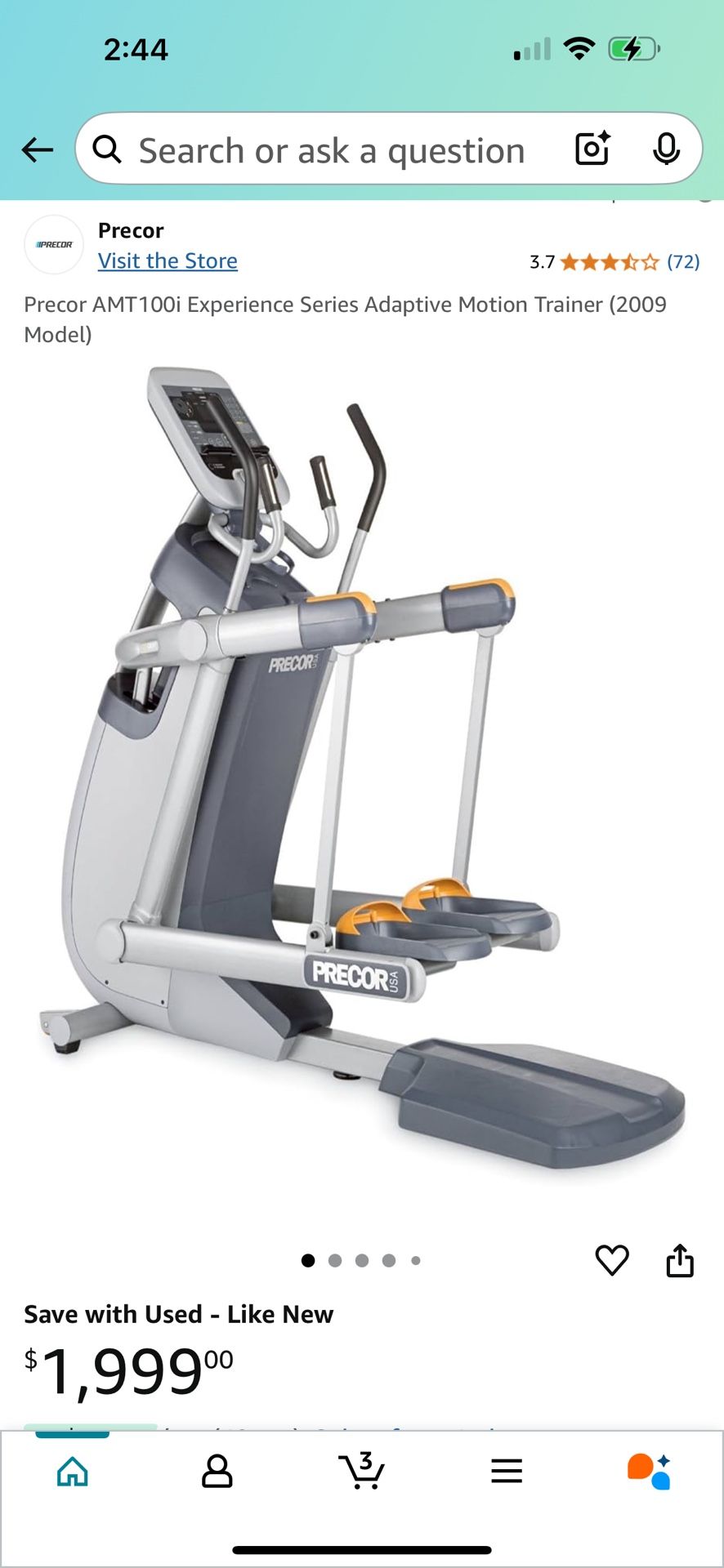 Precore AMT 100i Adaptive Motion Trainer
