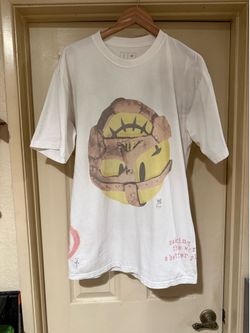 Travis Scott WWE Cactus Jack T-Shirt Size Large L Mankind white tee