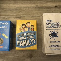 3 New Family Card Games