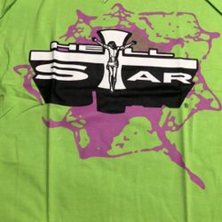 Green Hellstar Jesus Tee.   S,m,l,xl