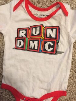Baby girl clothes 6M run dmc onesie